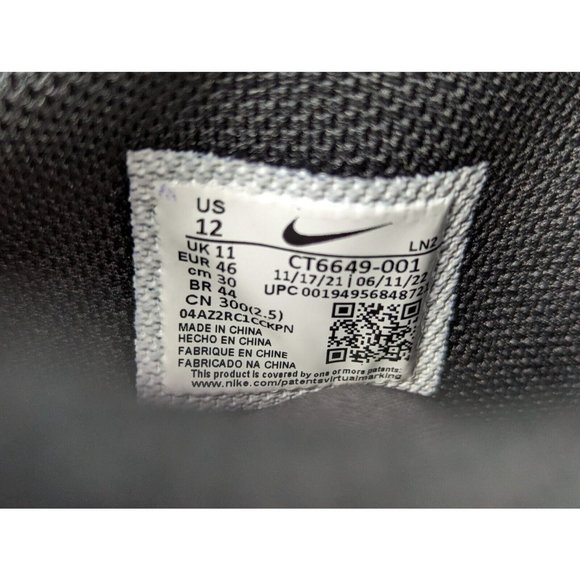 Nike Alpha Menace Pro 3 Mid Football Black White Men\'s Size 12 NEW main image 4
